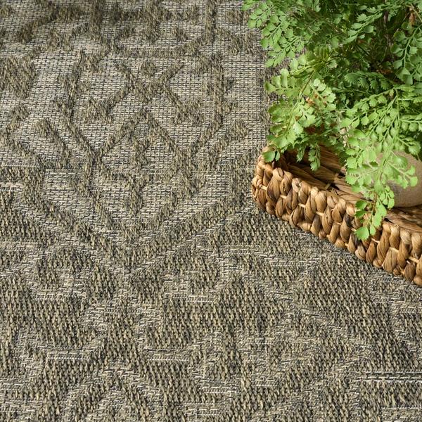 Nourison Tulum Olive Indoor/Outdoor Persian Rug TLM05