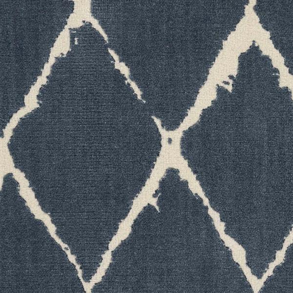 nourison TWILIGHT TRELLIS TWTRL MEDIUM BLUE BROADLOOM CARPET