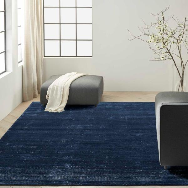 nourison Valley Blue Indoor only Striped Rug VLL01 Home
