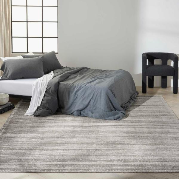 nourison Valley Grey Indoor only Striped Rug VLL01 Home