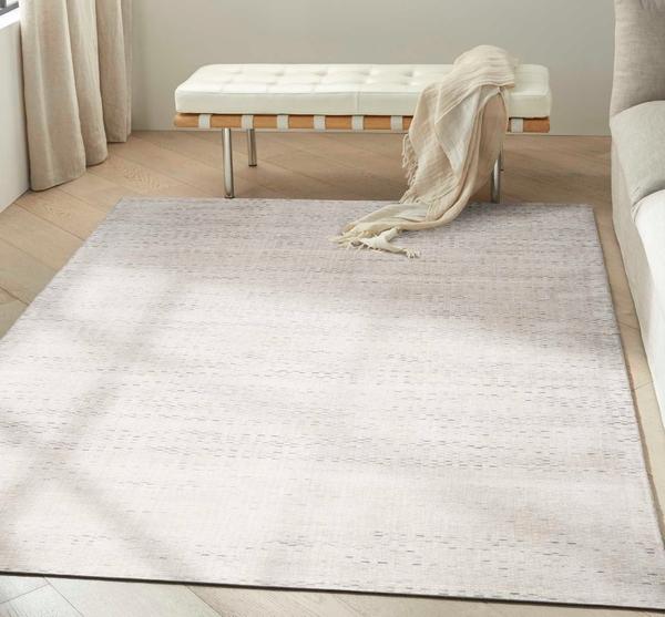 Nourison Valley Silver Indoor Only Striped Rug VLL01 Home