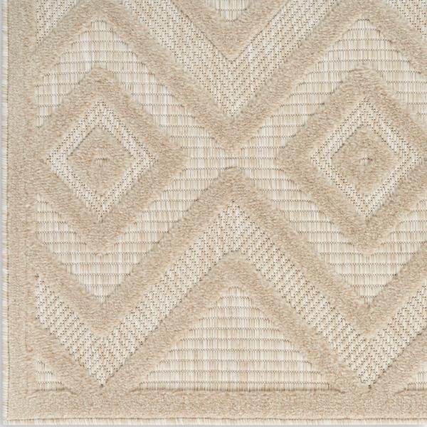 nourison Versatile Cream Indoor/Outdoor Geometric Rug NRV01