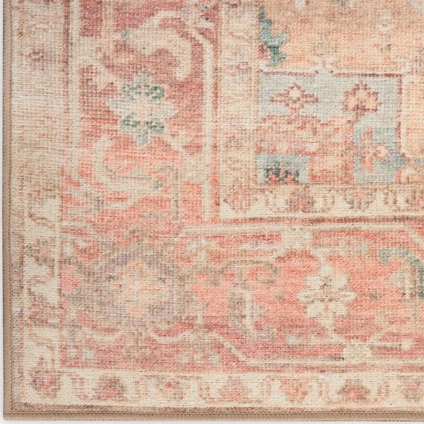 nourison Vintage Washables Coral Taupe Indoor only Persian Rug VWS07