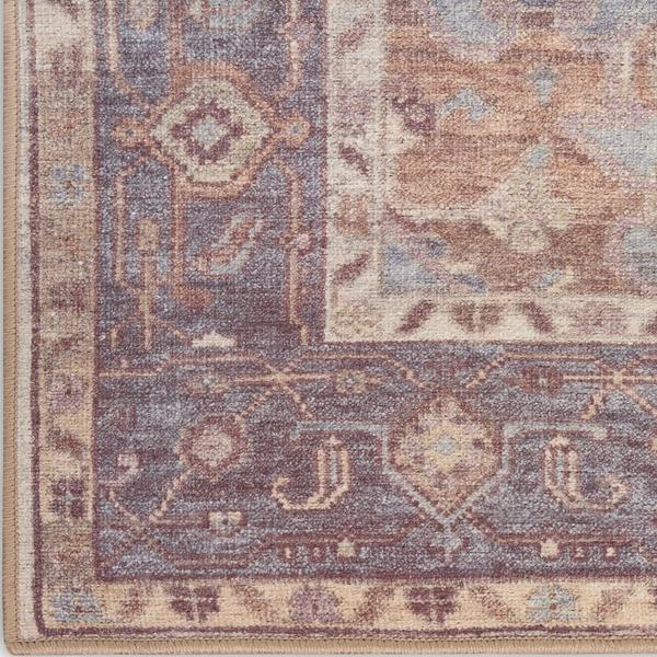 nourison Vintage Washables Ivory Purple Indoor only Persian Rug VWS13