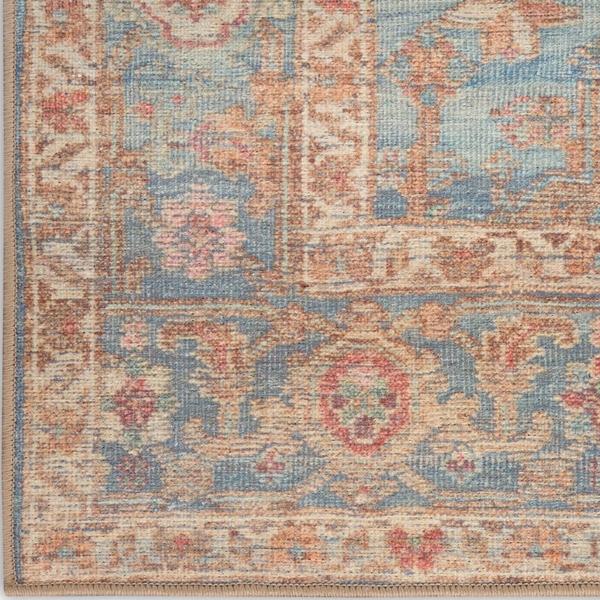 nourison Vintage Washables Navy Multicolor Indoor only Persian Rug VWS10