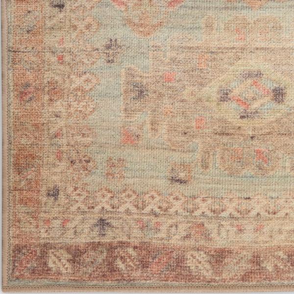 nourison Vintage Washables Sage Multicolor Indoor only Persian Rug VWS16
