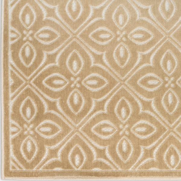 nourison Washable Charm Beige Ivory Indoor only Floral Rug WCH03