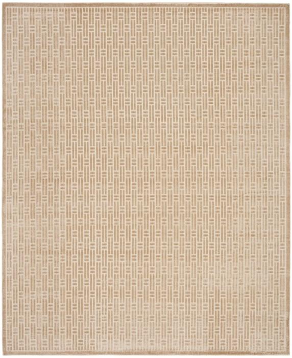 Nourison Washable Charm Beige Ivory Indoor Only Geometric Rug WCH02