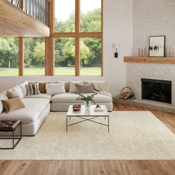 Nourison Washable Charm Ivory Indoor Only Geometric Rug WCH02