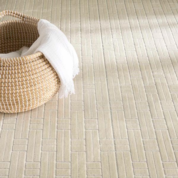 Nourison Washable Charm Ivory Indoor Only Geometric Rug WCH02