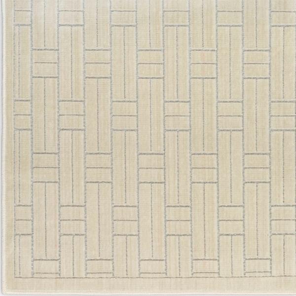 nourison Washable Charm Ivory Indoor only Geometric Rug WCH02