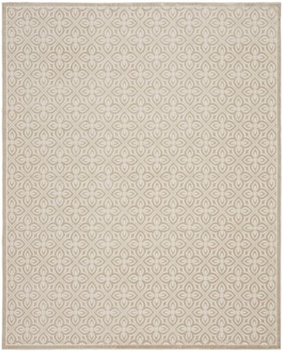Nourison Washable Charm Silver Ivory Indoor Only Floral Rug WCH03