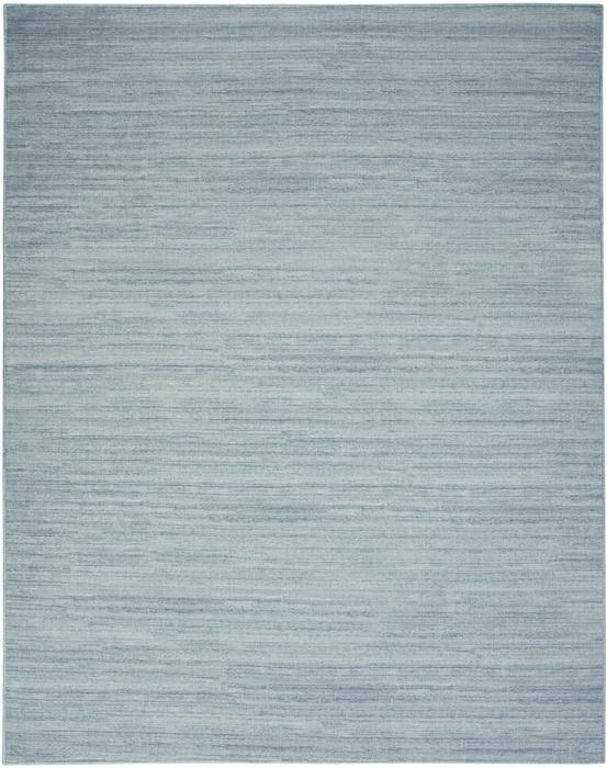 Nourison Washable Essentials Aqua Indoor Only Solid Rug WAE01 Home