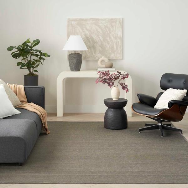 nourison Washable Essentials Green Indoor only Solid Rug WAE01 Home