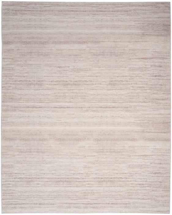 Nourison Washable Essentials Ivory Mocha Indoor Only Solid Rug WAE01 Home