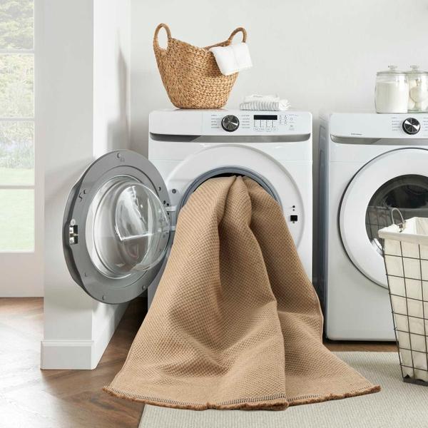 Nourison Washable Jute Non-Slip Natural Beige Rug WSJ03 Home