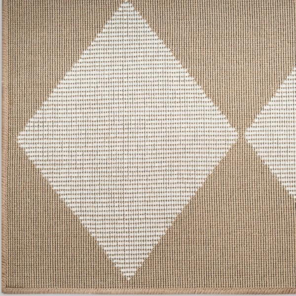 nourison Washable Modern Jute Natural Ivory Indoor only Geometric Rug MDJ01 Home