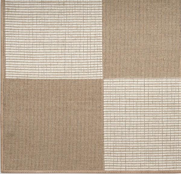 nourison Washable Modern Jute Natural Ivory Indoor only Geometric Rug MDJ02 Home