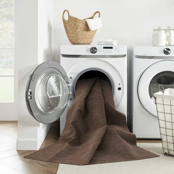 Nourison Washable Solutions Mocha Indoor/Outdoor Geometric Rug WSL01 Home