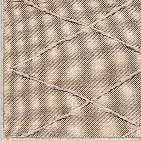 nourison Washable Solutions Natural Indoor/Outdoor Geometric Rug WSL01 Home