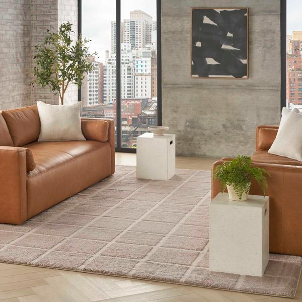 Nourison West End Ave Beige Indoor Only Geometric Rug WTE01