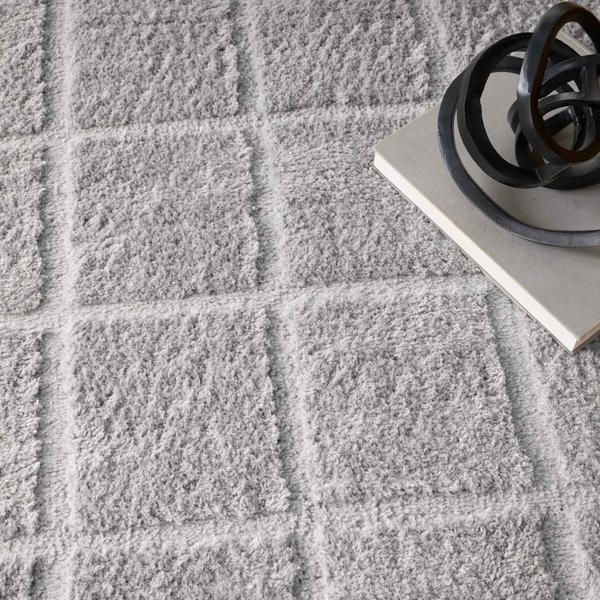 Nourison West End Ave Grey Indoor Only Geometric Rug WTE01