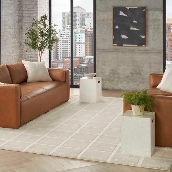 Nourison West End Ave Ivory Indoor Only Geometric Rug WTE01