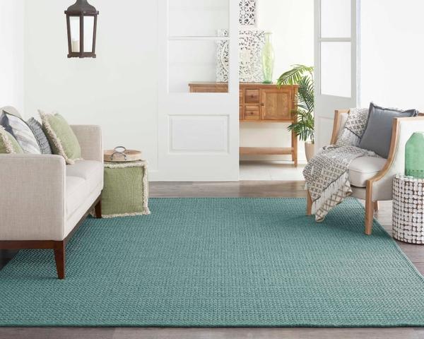 Nourison WHEREVER SISAL WHVSI AQUA BROADLOOM CARPET