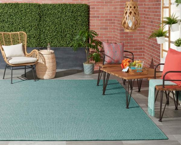 Nourison WHEREVER SISAL WHVSI AQUA BROADLOOM CARPET