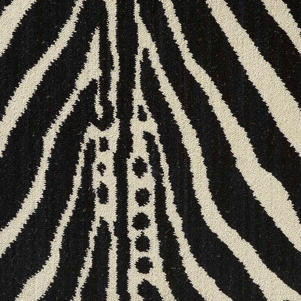 nourison WILDLIFE PLAINS ZEBRA WLD04 IVORY BROADLOOM CARPET