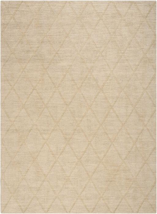 Nourison Wool Haven Beige Indoor Only Diamond Rug WOH01