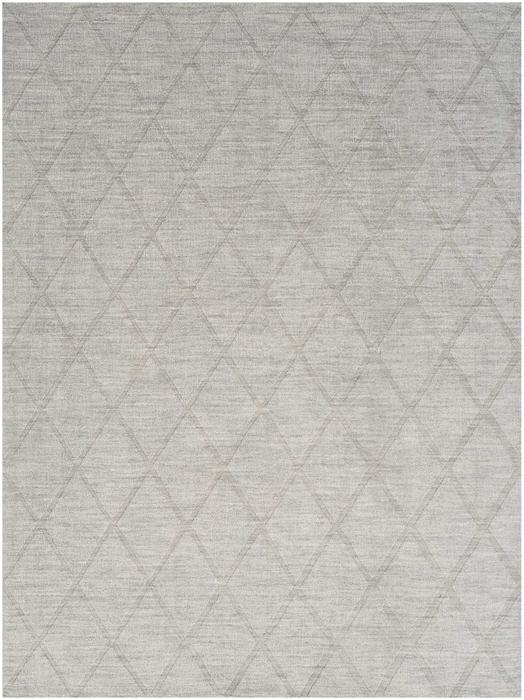 Nourison Wool Haven Grey Indoor Only Diamond Rug WOH01
