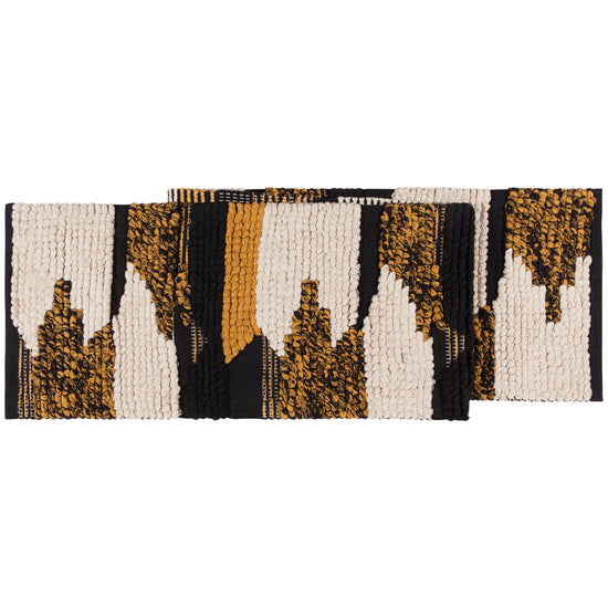 now designs Align 60 inch Table Runner Ochre and Black
