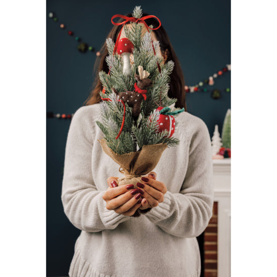 Now Designs Artic Deer Felt Christmas Tree Ornaments - 3 Assorted Styles