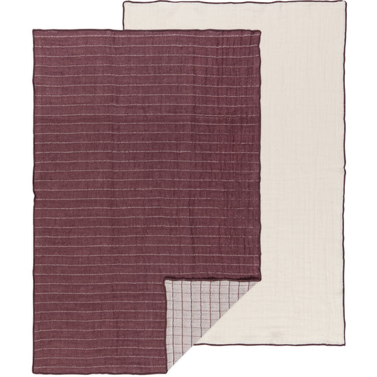now designs Ash Plum Double Weave Dishtowels Set of 2