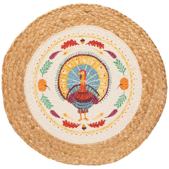 now designs Autumn Plenty Thanksgiving Braided Placemat