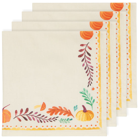 now designs Autumn Plenty Thanksgiving Napkin Set of 4
