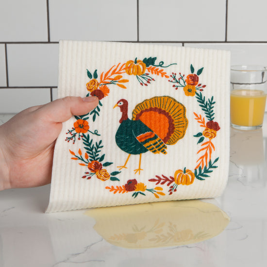 Now Designs Autumn Plenty Thanksgiving Swedish Dishcloth