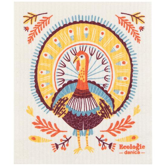 now designs Autumn Plenty Thanksgiving Swedish Dishcloth