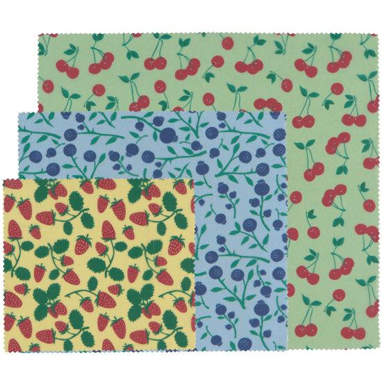now designs Berries and Fruit Beeswax Wrap Set of 3