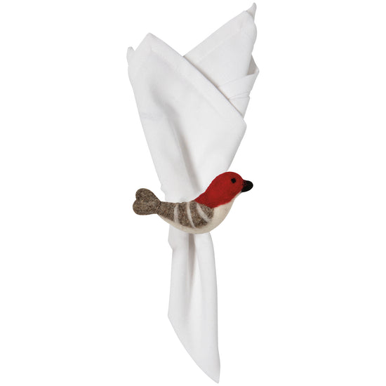 Now Designs Birds & Boughs Christmas Felt Napkin Ring