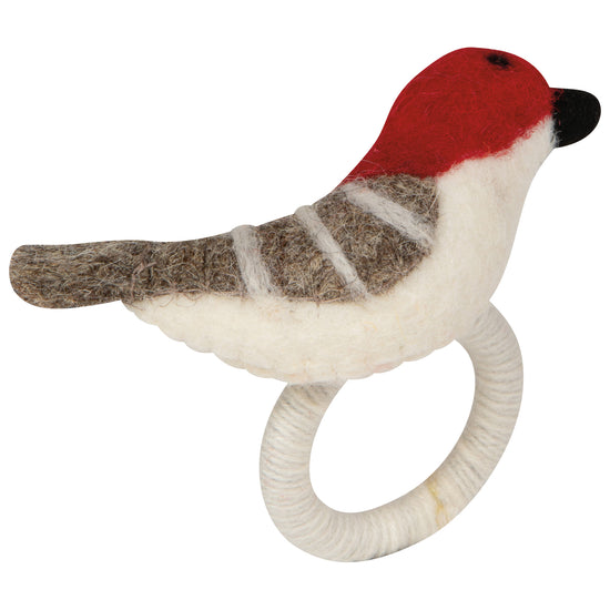 now designs Birds & Boughs Christmas Felt Napkin Ring
