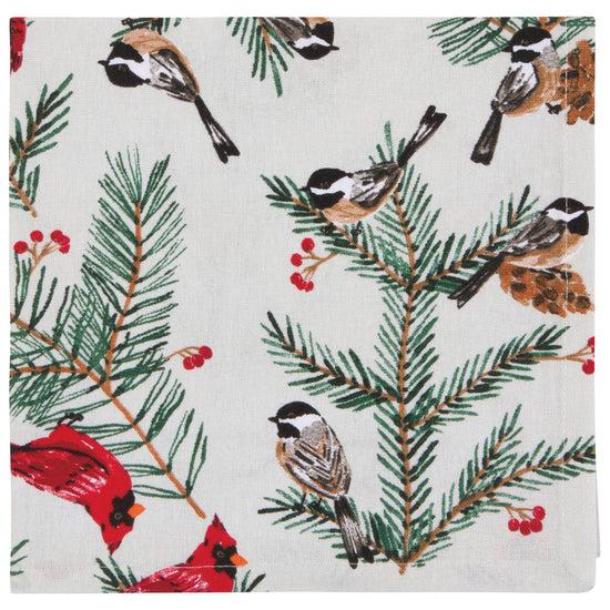 Now Designs Birds & Boughs Christmas Napkins Set Of 4