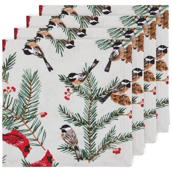now designs Birds & Boughs Christmas Napkins Set of 4