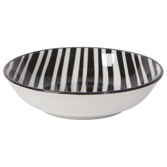 Now Designs Bits And Dots Stamped Porcelain Pinch Bowl Black Set Of 6