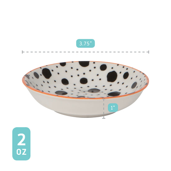 Now Designs Bits & Dots Stamped Pinch Bowl Multi Set Of 6