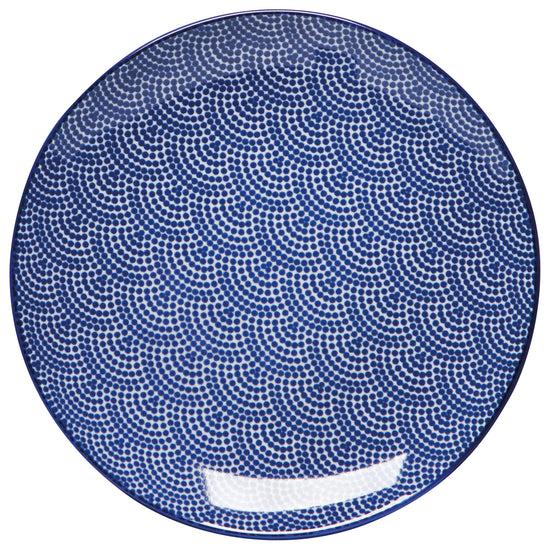 now designs Blue Waves Stamped Appetizer Plate 6 inch