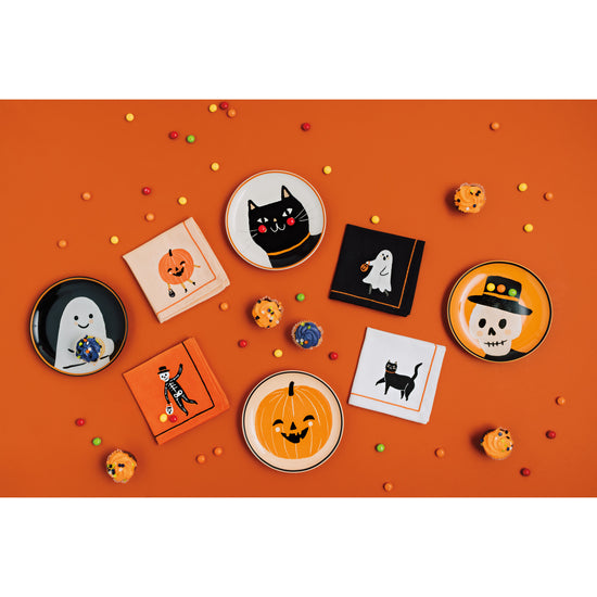 Now Designs Boo Crew Halloween Cocktail Napkins Set Of 4