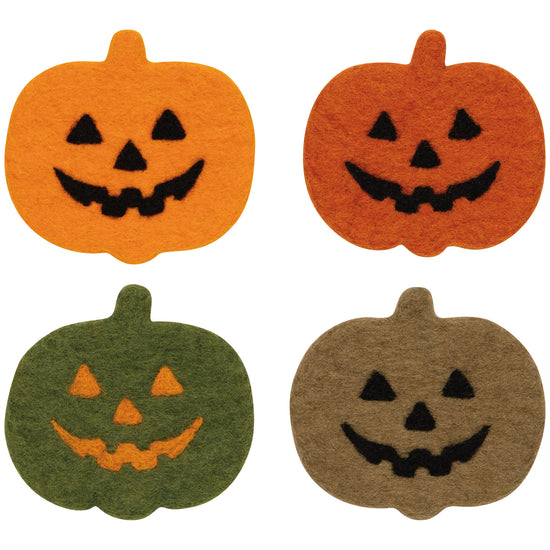 now designs Boo Crew Halloween Felt Wool Coaster Set of 4