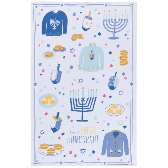 Now Designs Bright Hanukkah Mug And Dishtowel Set Of 2